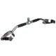 Image 1 for Ручка для верхньої тяги York Fitness 60см з паралельним хватом вигнута з гумовими рукоятками, хром