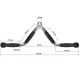 Image 12 for Ручка для тяги York Fitness V-подібна багатофункціональна з гумовими рукоятками, хром