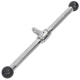 Image 2 for Ручка для верхней тяги York Fitness 45см прямая на трицепс с вращающимся подвесом, хром