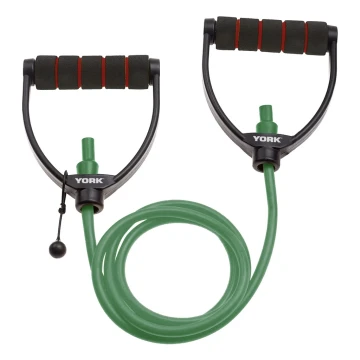 Еспандер трубчастий з ручками York 13-16кг, зелений