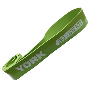 Резинка для фитнеса York 30-65кг - 2080x65x4,5 мм, салатовый