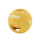 Image 1 for Мяч медбол 4кг York Fitness с двумя ручками, желтый