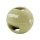 Image 1 for М'яч медбол 9кг York Fitness із двома ручками зелений