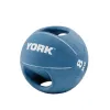 Мяч медбол 8кг York Fitness с двумя ручками синий