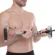 Image 7 for Ручка для верхней тяги York Fitness 60см с параллельным хватом изогнута с резиновыми рукоятками, хром