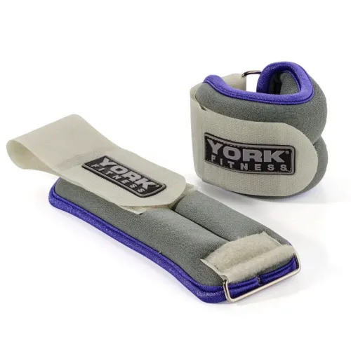 Утяжелители York Fitness Soft для рук и ног 2х0,5кг серый