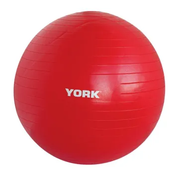 Фітбол York Fitness 55см червоний + насос