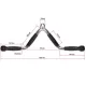 Image 12 for Ручка для тяги York Fitness V-подібна багатофункціональна з гумовими рукоятками, хром
