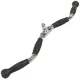 Image 3 for Ручка для верхней тяги York Fitness 70см W-образная с резиновыми рукоятками, хром